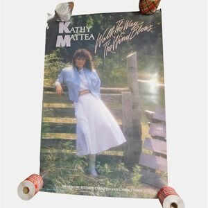 Kathy Mattea Walk the Way the Wind Blows 24x36 Vintage 1986 Country Promo Poster
